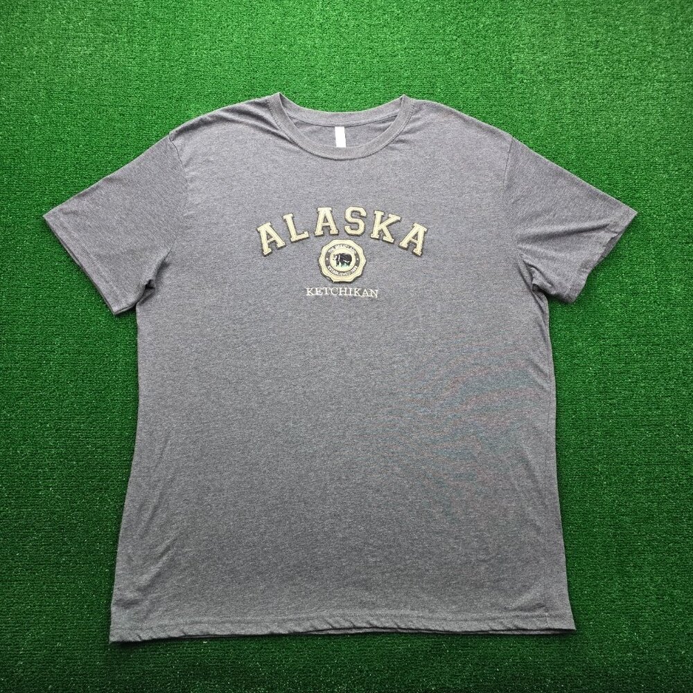 Alaska‎ Ketchikan Tshirt Mens 3XL Gray Short Sleeve The Great Land Outdoors